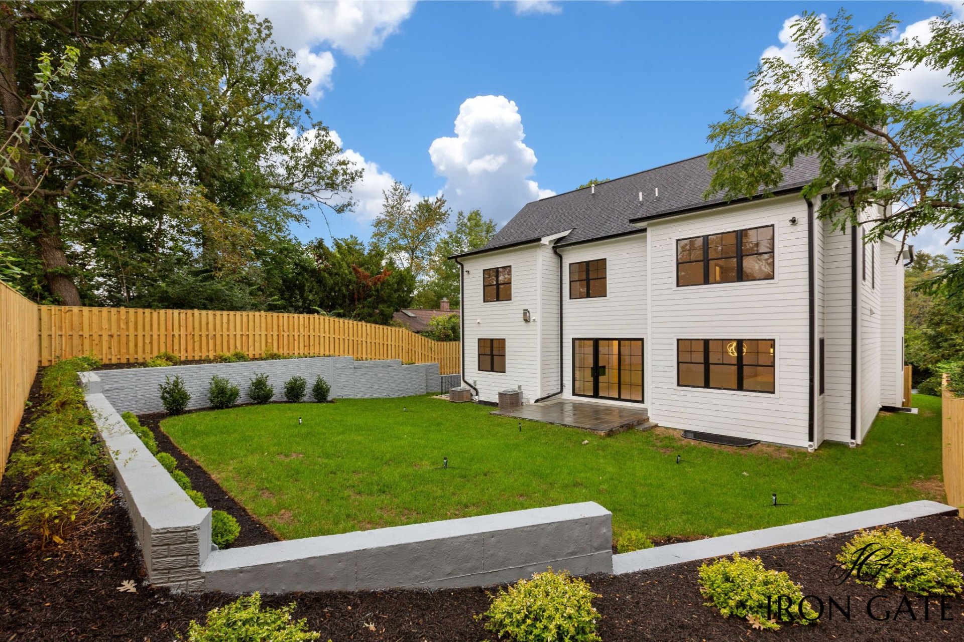 Backyard landscaping