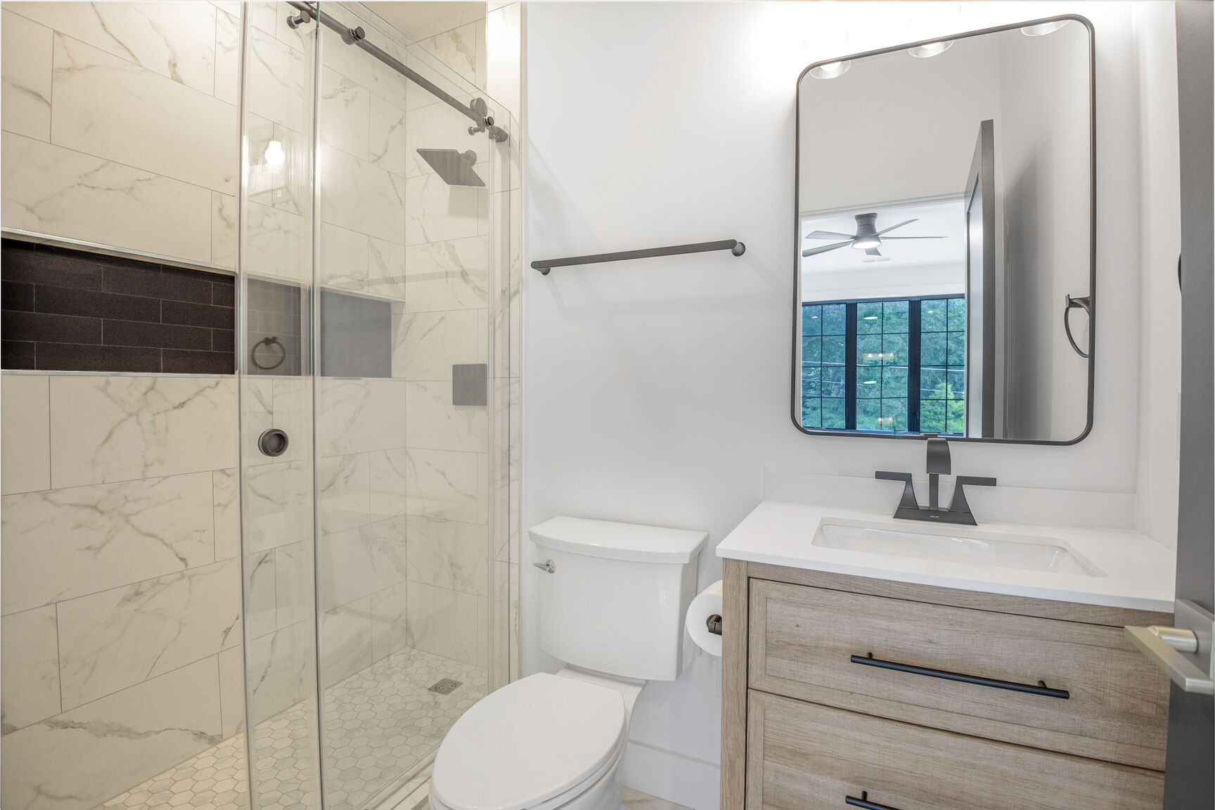 Bathroom with walk-in shower